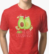 Avocado - Avo Merry Christmas Tri-blend T-Shirt