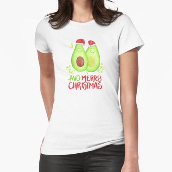 Avocado - Avo Merry Christmas Fitted T-Shirt