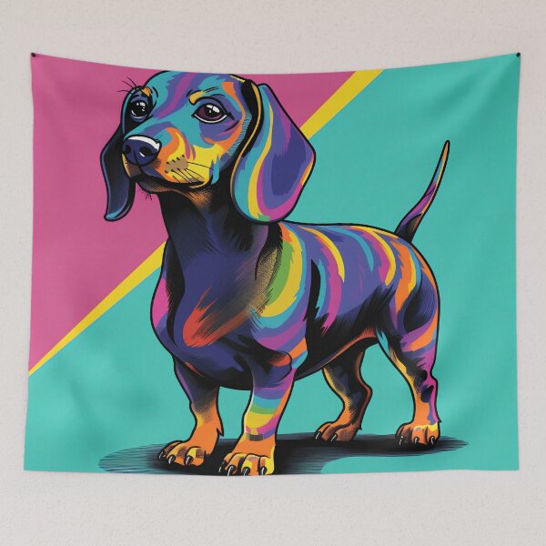 Item preview, Cyberpunk Neon Wiener Dog designed and sold by bostmeyer.