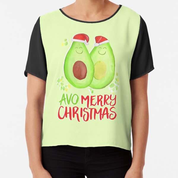 Avocado - Avo Merry Christmas Chiffon Top