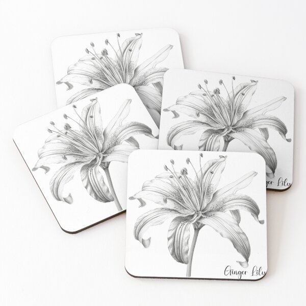 Item preview, A Sketch of a Ginger Lily Flower designed and sold by Sketch-Shack.