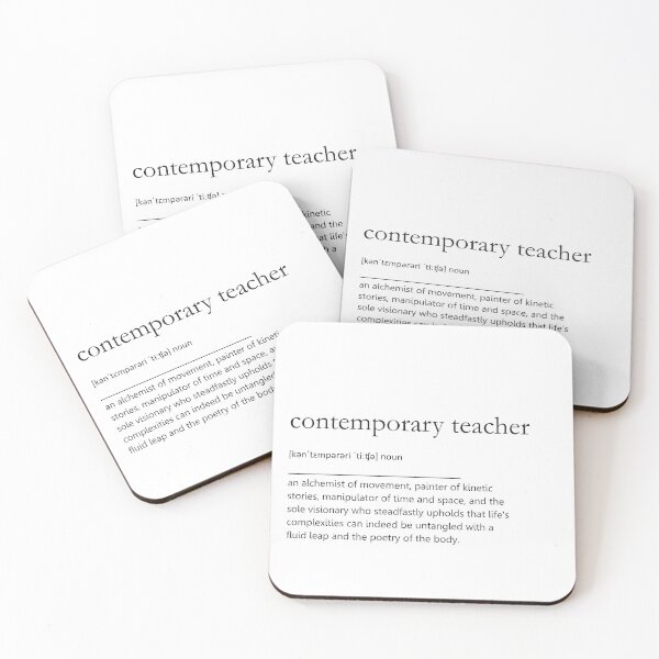 Item preview, Contemporary Dance Teacher Definition Quote designed and sold by PerfectDance.