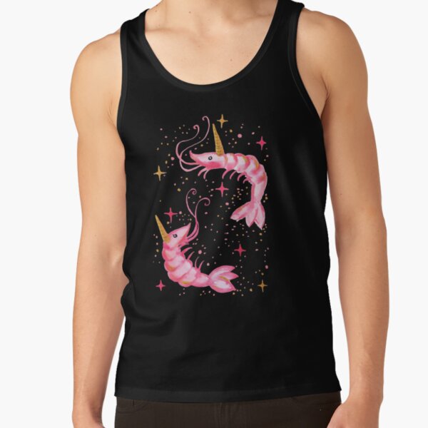 Uni-Prawn In Space - Black Tank Top