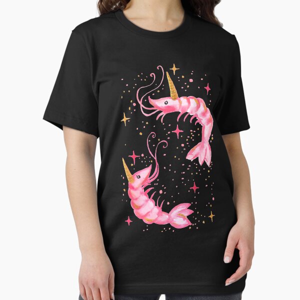 Uni-Prawn In Space | Black Essential T-Shirt