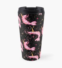 Uni-Prawn In Space - Black Travel Mug
