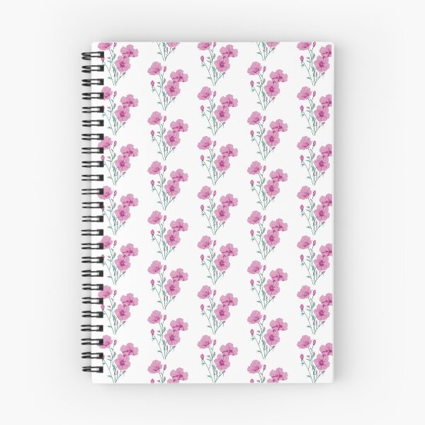 Item preview, Folk Art Pink Flowers Pattern designed and sold by EpicFoxArt.