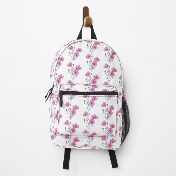 Item preview, Folk Art Pink Flowers Pattern designed and sold by EpicFoxArt.