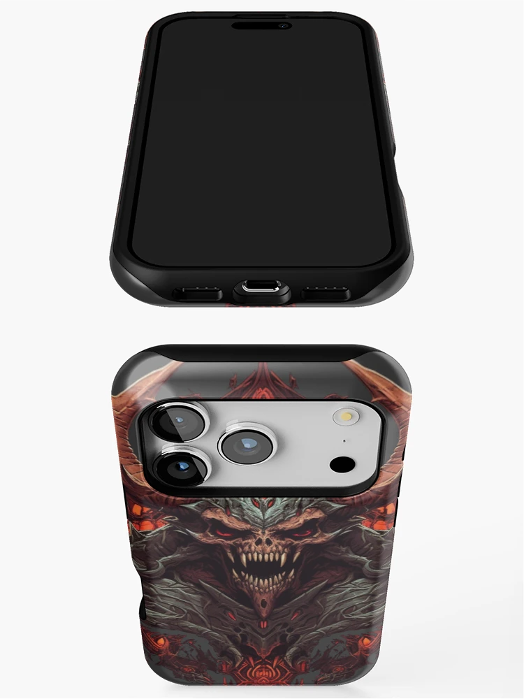 Thumbnail 3 of 4, iPhone Case, Demon Emblem designed and sold by RoverB.