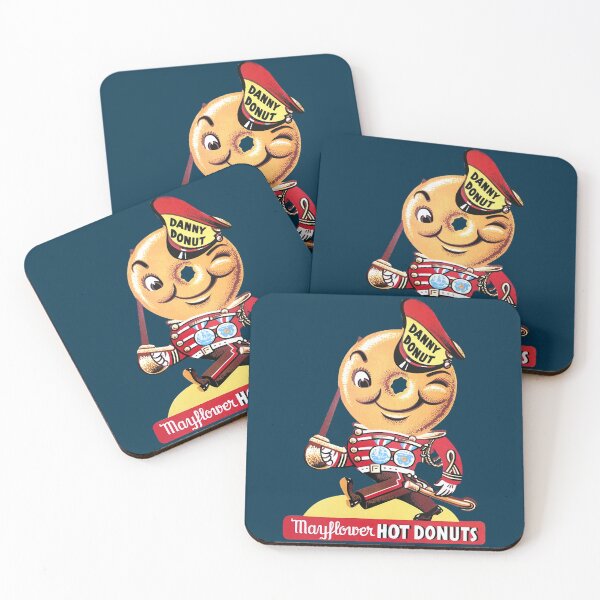Item preview, 1937 Danny Donut Mayflower Hot Donuts Mascot with Logotype designed and sold by shaanpainee.
