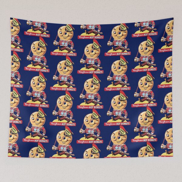 Item preview, 1937 Danny Donut Mayflower Hot Donuts Mascot with Logotype designed and sold by shaanpainee.