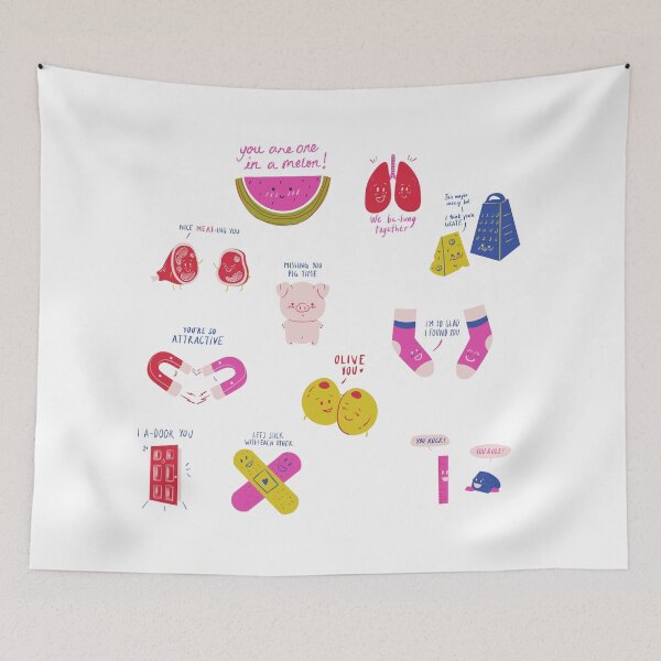 Item preview, Cute Pun Sticker Pack designed and sold by barrjoce.
