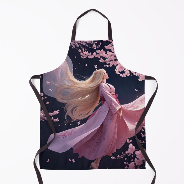 Item preview, Blonde Woman in Pink Kimono with Cherry Blossoms designed and sold by Derek Gillette.