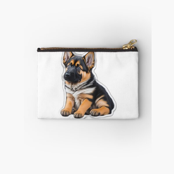Item preview, Curious German Shepard Puppy Sticker designed and sold by Puppeez.