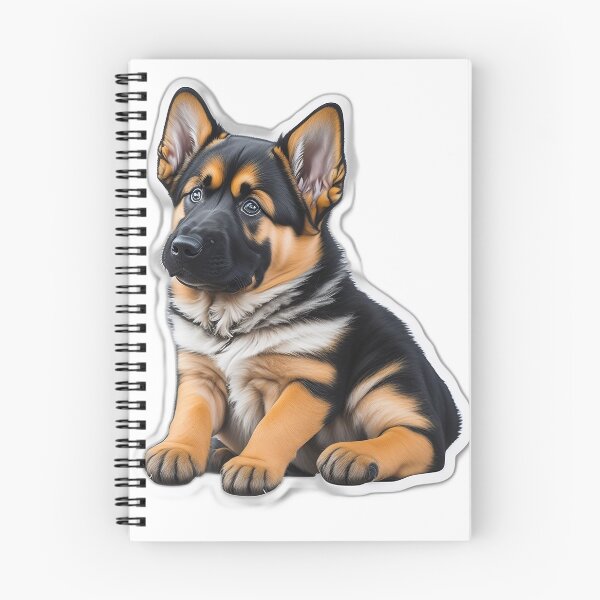 Item preview, Curious German Shepard Puppy Sticker designed and sold by Puppeez.