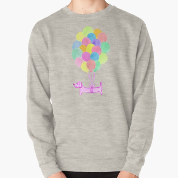 Pup Pup and Away! - Pink Pullover Sweatshirt