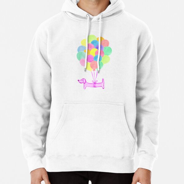 Pup Pup and Away! - Pink Pullover Hoodie