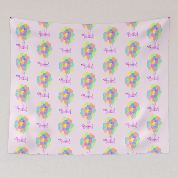 Item preview, Pup Pup and Away! | Watercolour | Pink designed and sold by makemerriness.