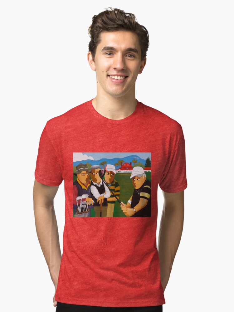 Alternate view of KINGSTON BEACH GOLF Tri-blend T-Shirt