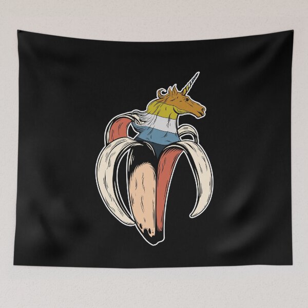 Artikelvorschau, Aroace Unicorn Banana LGBT Asexual Aromantic Pride Flag entworfen und verkauft von Clara Hollins.