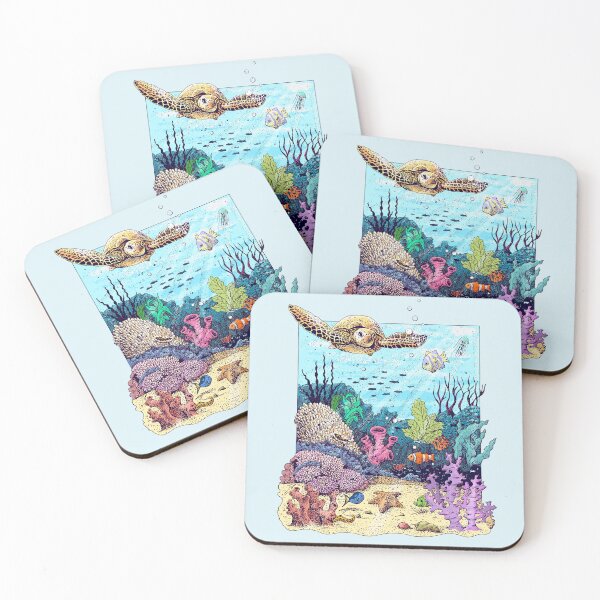 Item preview, Coral Reef - Colorful illustration designed and sold by Frank J. Art.
