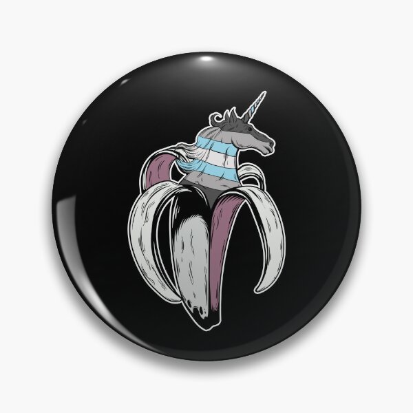 Item preview, Demiboy Unicorn Banana LGBT Pride Flag designed and sold by Clara Hollins.