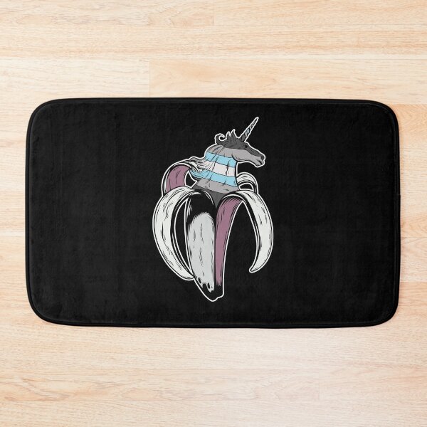 Item preview, Demiboy Unicorn Banana LGBT Pride Flag designed and sold by Clara Hollins.