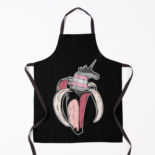 Item preview, Demigirl Unicorn Banana LGBT Pride Flag designed and sold by Clara Hollins.