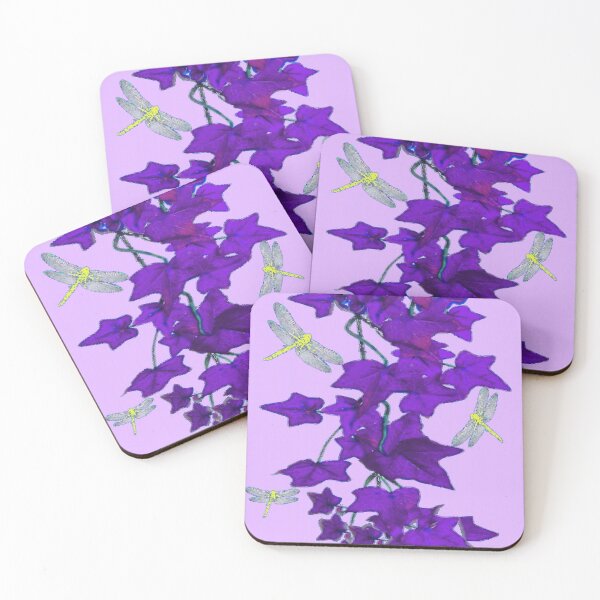 Item preview, LOVE "PURPLE" IVY VINES DRAGONFLY LILAC COLOR  ART designed and sold by sharlesart.