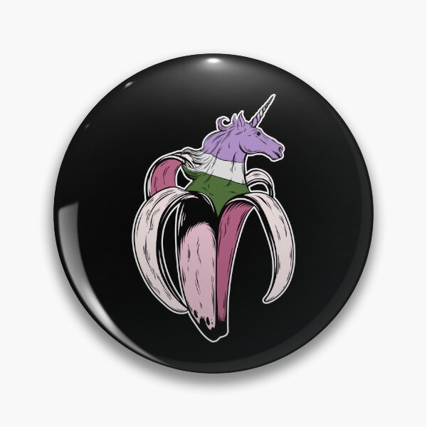 Item preview, Genderqueer Unicorn Banana LGBT Pride Flag designed and sold by Clara Hollins.
