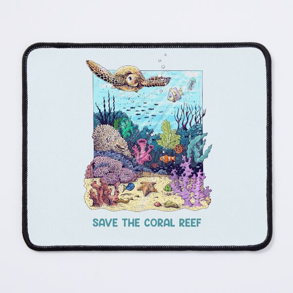 Item preview, Save the Coral Reef - Colorful Illustration designed and sold by Frank J. Art.