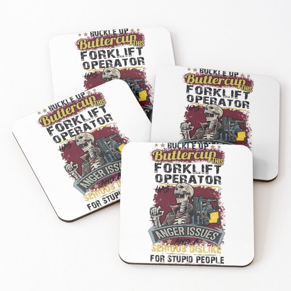 Item preview, buckle up buttercup this forklift operator has anger issues and a serious dislike for stupid people  designed and sold by narmanClothing.