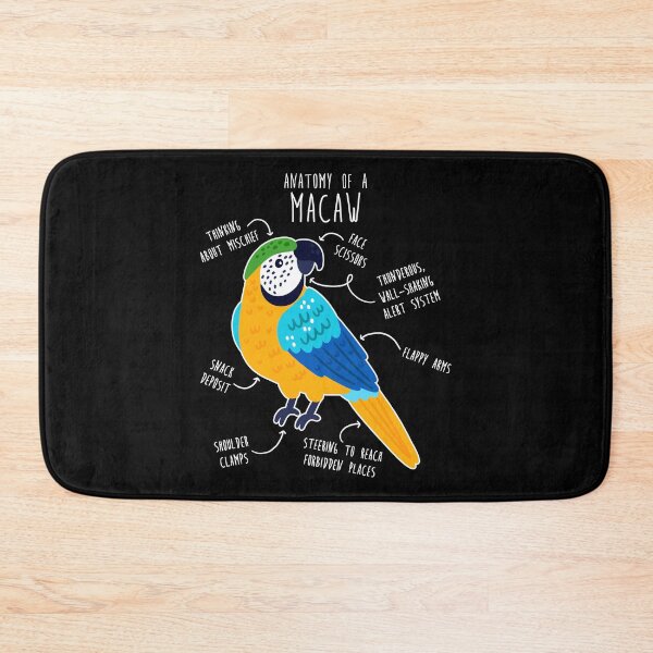 Item preview, Blue and Gold Macaw Parrot Anatomy designed and sold by Clara Hollins.
