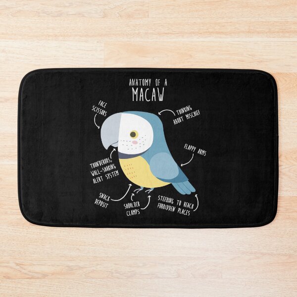 Item preview, Blue and Gold Macaw Parrot Anatomy designed and sold by Clara Hollins.