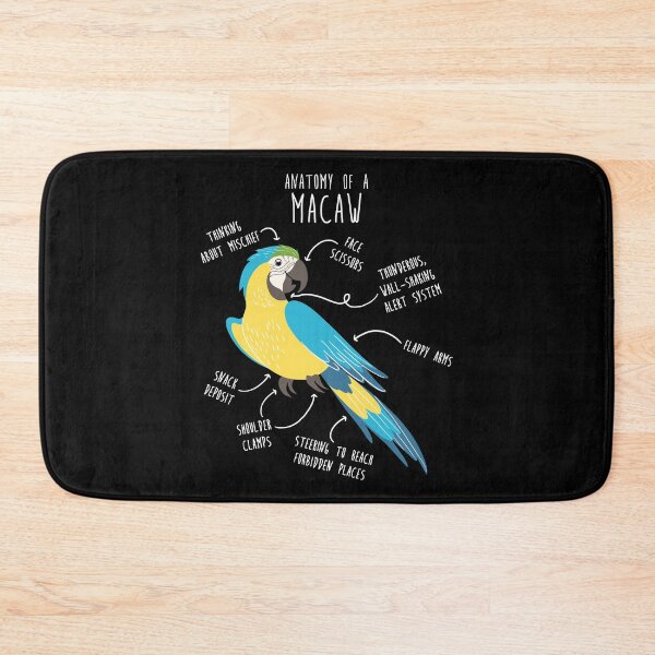 Item preview, Blue and Gold Macaw Parrot Anatomy designed and sold by Clara Hollins.
