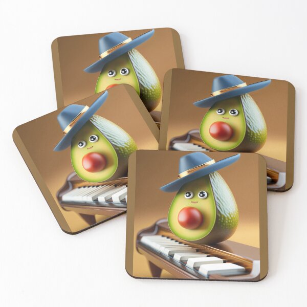 Item preview, avocado with a hat playing piano designed and sold by ALEXANDER0101.
