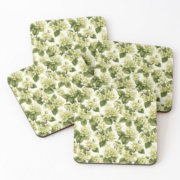 Item preview, Green floral pattern  designed and sold by florallover444.