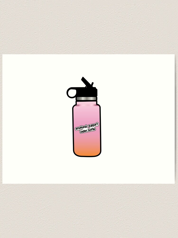 Emotional Support Water Bottle Neutral Symbol Sticker for Sale by  ssmorrison21