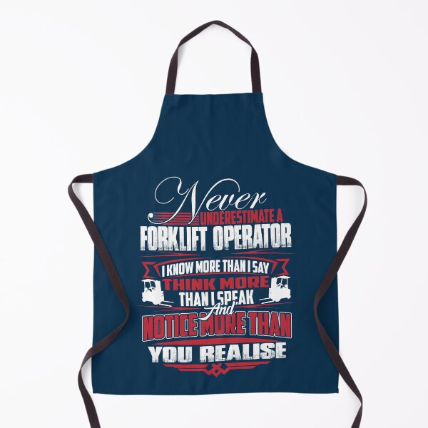 Item preview, NEVER UNDERESTIMATE A FORKLIFT OPERATOR  designed and sold by DarkCatStore.