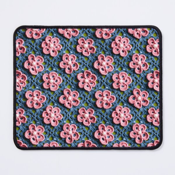 Item preview, Blooming Craft: Seamless Crochet Pink Flower Pattern designed and sold by BloomingPixel.