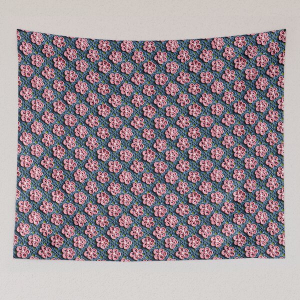 Item preview, Blooming Craft: Seamless Crochet Pink Flower Pattern designed and sold by BloomingPixel.