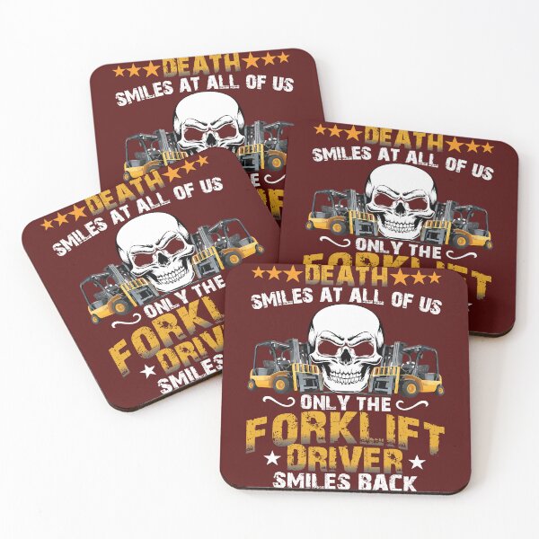 Item preview, Only The Forklift Driver Smiles Back  designed and sold by DarkCatStore.