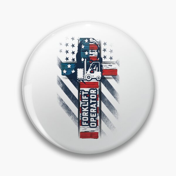 Item preview, Proud Patriotic American Forklift Operator designed and sold by DarkCatStore.