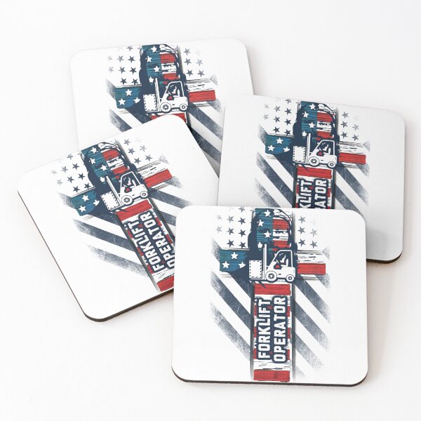 Item preview, Proud Patriotic American Forklift Operator designed and sold by DarkCatStore.