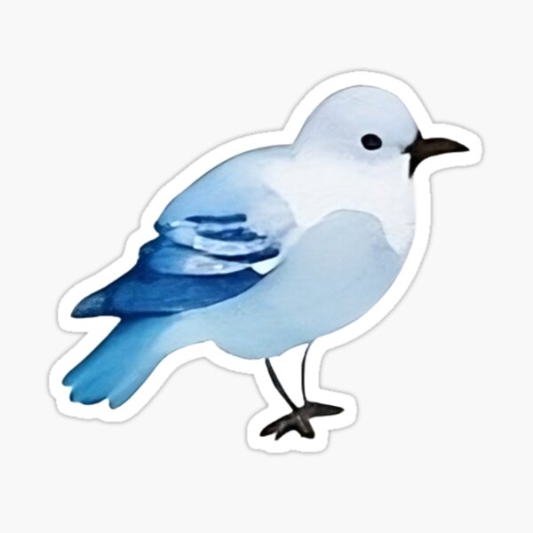 Item preview, Cute blue white bird designed and sold by Jayjaynaenae.