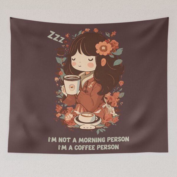 Artikelvorschau, I'm not a morning person, I'm a coffee person: Caffeine Guru entworfen und verkauft von Paolospresent.