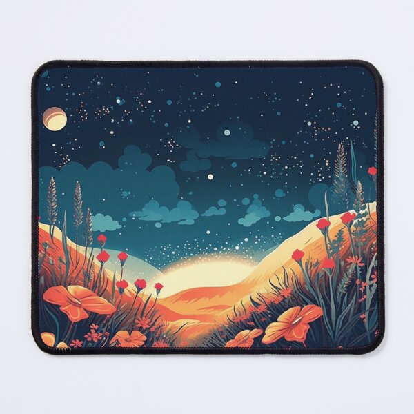 Item preview, Enchanted Wild Flowers in the Moonlight Cool Mesmerizing designed and sold by BrandonArtWorld.