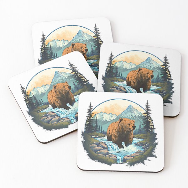 Item preview, Brown Bear In Stream designed and sold by snarkee.