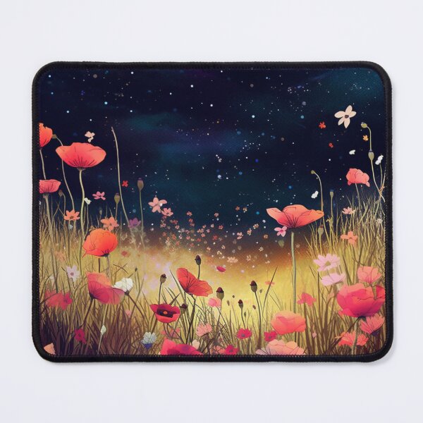 Item preview, Enchanted Wild Flowers in the Moonlight Cool Mesmerizing designed and sold by BrandonArtWorld.