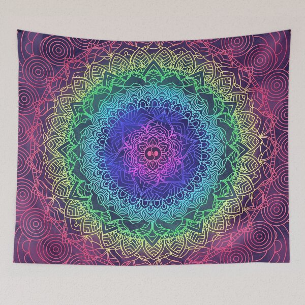 Item preview, Trippy Rainbow Mandala - Watercolor Design designed and sold by Thubakabra.