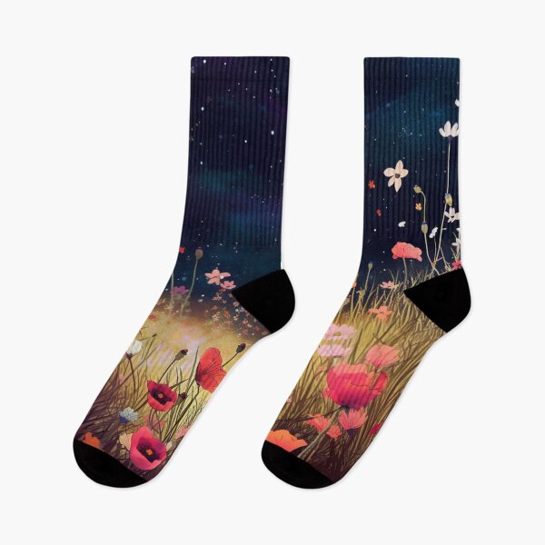 Item preview, Enchanted Wild Flowers in the Moonlight Cool Mesmerizing designed and sold by BrandonArtWorld.